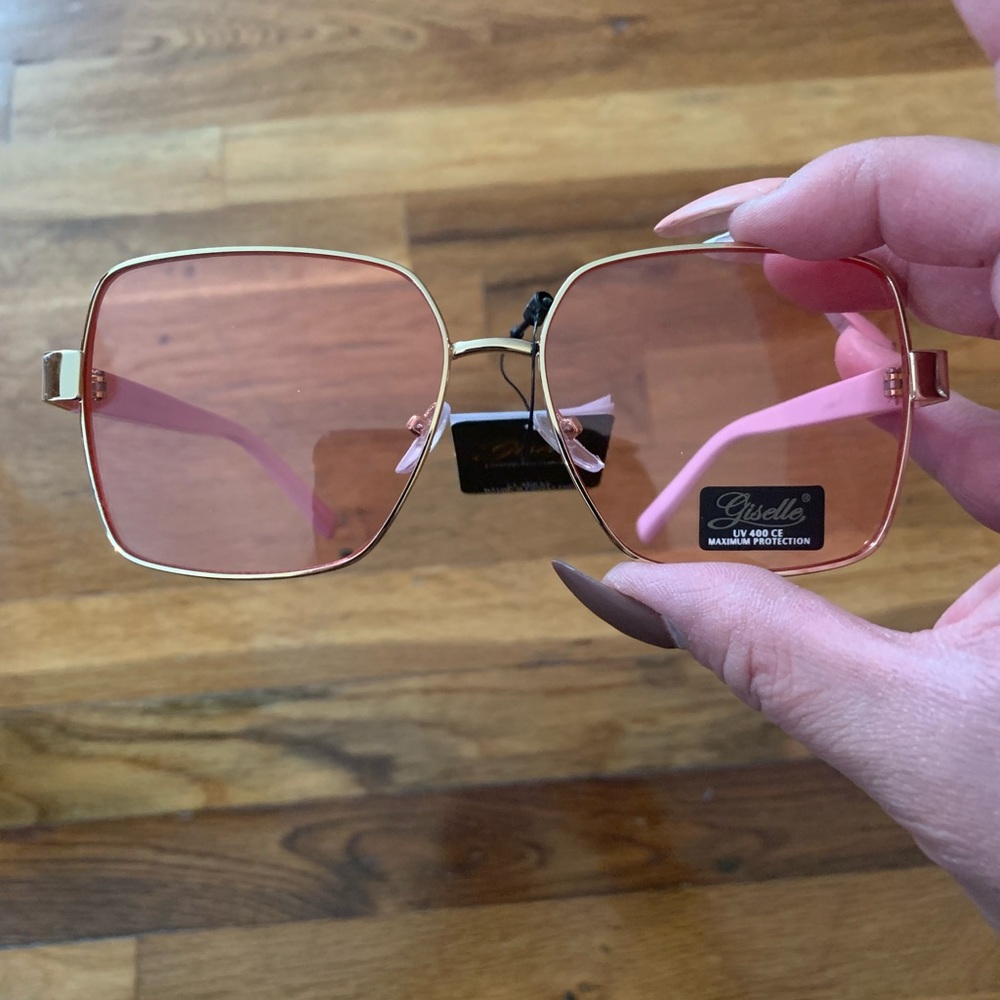 Pink Aviator Sunglasses - Giselle